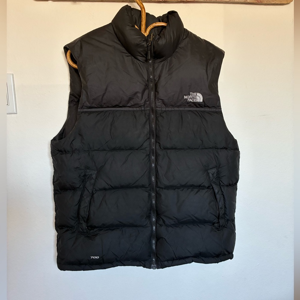 The North Face Nuptse 700 Fill Goose Down Black Puffer Vest Men’s Size Large